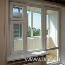 Балконный блок с форточкой - профиль Rehau