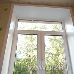 Окно с откосами в кирпичном доме - Проплекс