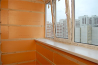 Утепление балкона пеноплексом