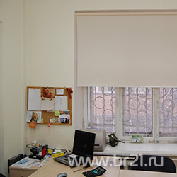 Рулонные шторы в офисе