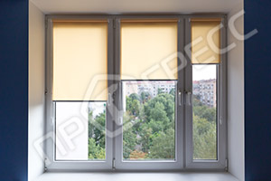 Рулонные шторы на окне